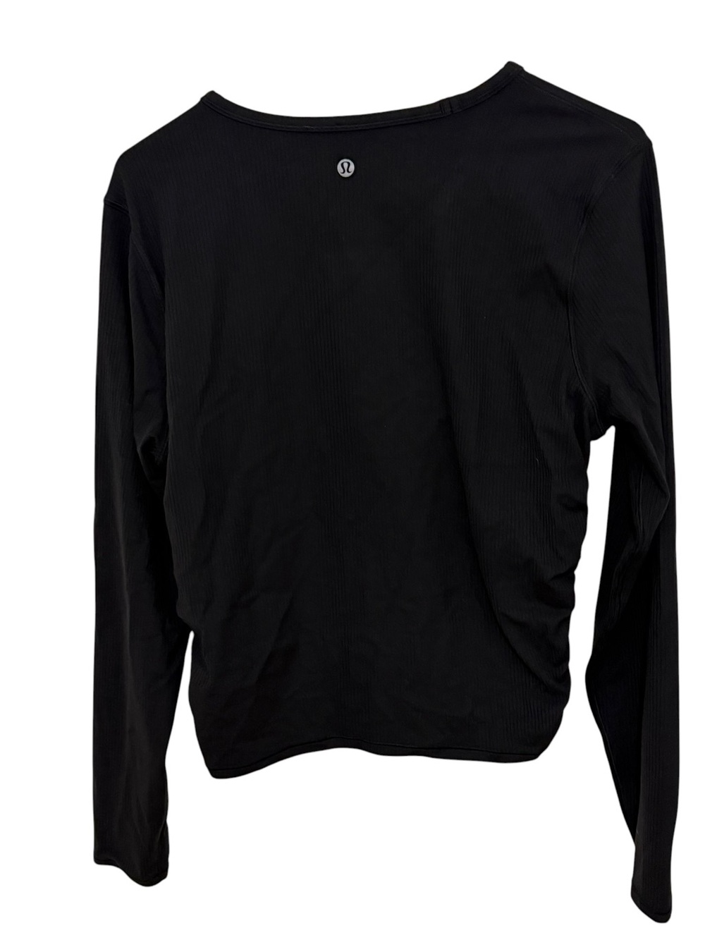 Lululemon All It Takes Ribbed Nulu Long-Sleeve Shirt Black Size 10